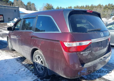 2011 Honda Odyssey Ex-L z USA, uszkodzony, nr VIN 5FNRL5H64BB053714